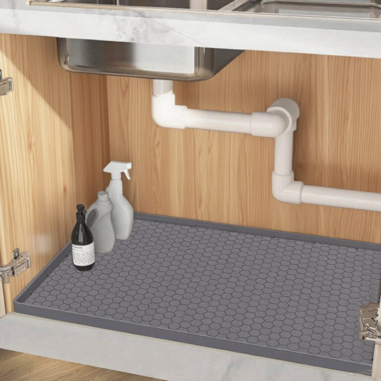 Silicone under sink mat