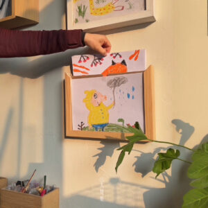 Wooden Frame for Kids' A4 Artwork